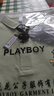 花花公子（PLAYBOY）高档100%纯棉夏季短袖t恤男士高档翻领polo衫透气吸汗休闲上衣 短袖YW7702草绿 2XL 180建议150-165斤 实拍图
