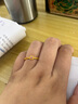 周六福彩宝碧玺黄金足金戒指生日礼物送女友J0212468 约1.81g 12号 实拍图
