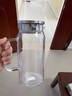 唯铭诺（WEIMINGNUO）玻璃水壶耐高温冷水壶大容量家用凉水壶耐热玻璃花茶壶果汁壶1.5L 实拍图