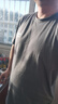 啄木鸟纯棉短袖T恤男夏季薄款男士圆领体恤打底衫运动上衣男 卡其+深灰+黑色【3件纯棉】送1双 4XL 165-185斤 实拍图