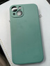 毕亚兹适用苹果13手机壳 iPhone13手机保护套 全包防摔超轻薄散热植绒内衬液态磨砂亲肤软壳 JK193绿 实拍图