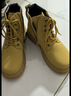 JEEP吉普童鞋儿童大黄靴子春秋款中大童皮靴工装靴儿童马丁靴 土黄26 实拍图