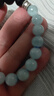 普陀山黑曜石海蓝宝手串水晶手链转运珠送朋友情侣生日礼物 实拍图