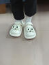 梵昇昱洞洞鞋女2026夏季外穿居家踩屎感海边沙滩厚可爱底包头拖鞋凉拖 白色洞洞鞋【搞怪大眼】 跟高3cm 38-39 偏小一码 实拍图