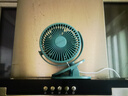 艾美特（AIRMATE）USB小风扇/桌面风扇/小电扇/充电厨房办公宿舍床头多功能壁挂式夹扇 插电款-橄榄绿 实拍图