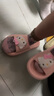 猪爸爸儿童拖鞋女童夏季2025新款室内防滑6-12岁三丽鸥宝宝亲子拖鞋粉21 实拍图