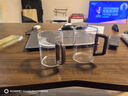 泥也茶杯玻璃水杯个人专用泡茶月牙绿茶杯办公喝茶带把高硼硅耐热男士 实拍图