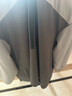 adidas拒水梭织连帽夹克外套男女秋季阿迪达斯官方轻运动 灰色/灰石绿   XL 实拍图
