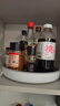 ecoco厨房旋转置物架多功能调料收纳架加厚调料瓶托盘收纳盒厨房置物架 高雅灰-大号 实拍图