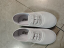 至能儿童夏季新款小白鞋室内活动舞蹈休闲鞋白色低帮帆布鞋 1977 29 内长19cm 实拍图