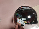 Andes HELMET3c认证电动摩托车头盔男四季女士夏季头盔安全帽四季通用夏天半盔 哑黑黑茶短【升级3C款】 均码 实拍图