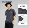 斯凯奇（Skechers）夏季男女情侣同款缤纷休闲系列透气半袖针织短袖T恤 实拍图