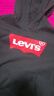 Levi's 李维斯童装男女童连帽经典蝙蝠标卫衣春秋纯棉儿童舒适针织上衣 正黑色 140 /68 【建议身高128-140cm】 实拍图