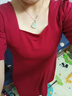 【赫本风】显瘦连衣裙女2025新款夏收腰小黑裙法式方领过膝长裙 红色 2XL 实拍图