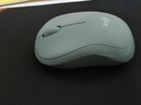 罗技（Logitech）M221 轻音鼠标 无线鼠标 办公鼠标 对称鼠标 带无线微型接收器 薄荷绿 实拍图