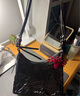CHARLES&KEITH褶皱油蜡皮手提单肩腋下包女生日礼物CK2-40271360 Noir黑色 M 实拍图