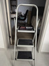 德力西（DELIXI）家用梯子折叠多功能人字梯便携铝合金爬楼小扶梯3步梯 实拍图