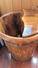 川柏香泡脚桶木桶40厘米实木泡脚桶过小腿香柏木足浴洗脚盆木桶家用木质 40碳化带盖带轮+艾60包（豪配） 实拍图