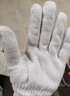 工品星劳保手套棉纱线手套耐磨防滑透气劳工工地工作干活汽修加密蓝边100付 实拍图
