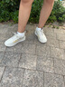 森馬男鞋2025秋季新款休闲百搭小白鞋子男士软底轻便厚底增高板鞋男款 米色 37 实拍图