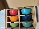 双立人（ZWILLING）碗陶瓷碗套装家用汤碗面碗防滑多用碗家用餐具套装 彩虹碗6件套 实拍图