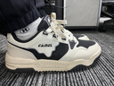 骆驼（CAMEL）破冰2.0运动男鞋休闲耐磨低帮板鞋子 X14C09L7639S 浅米白/黑 43 实拍图