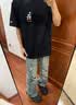 NEW ERA纽亦华MLB多色基础简约宽松短袖T恤男女同款NE 14711359- 黑色-洛杉矶道奇队 XL 偏大一码 实拍图