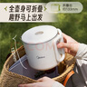 美的（Midea）便携烧水壶电水壶折叠电热水壶 旅行出差304不锈钢学生泡面杯0涂层一体无缝内胆 0.7升 SH07S104 实拍图