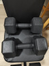 艾美仕（AiMeiShi）环保哑铃包塑六角哑铃男士10kg（5kg*2）家用健身器材 两只装 实拍图