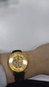 西普尼金表（HIPINE）金表男纯金999足金机械手表大表盘复古商务情侣黄金手表女生礼物 【镂空男款】金重2.5g+ 实拍图