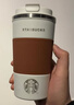 星巴克杯子不锈钢美式咖啡杯保温杯水杯杯垫车载杯 473ml棕色 实拍图