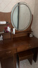 歆彧实木梳妆台镜子带灯抽屉带锁化妆桌卧室收纳柜小户型多功能化妆桌 95cm-HK515镜子带灯【胡桃色】 实拍图