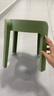 塑料凳子家用加厚可叠放风车儿童圆凳现代简约客厅餐桌塑胶椅子 绿色 实拍图