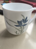 红官窑国瓷泡茶杯可定制陶瓷杯子白瓷釉下彩带盖马克杯办公室水杯礼物 空谷幽兰450ml1只 实拍图