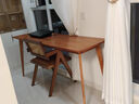 家逸全实木双人书桌长条桌子靠墙窄桌书房学习桌写字桌卧室办公电脑桌 实拍图