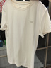 鸿星尔克短袖男夏季新款冰感速干衣跑步健身休闲百搭t恤衫运动上衣T恤男士 DS奶酪白-防晒-女子 M 实拍图
