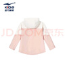 鸿星尔克（ERKE）童装男女童外套儿童中大童防风连帽风衣【三防科技】沉静粉160 实拍图