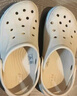 卡骆驰（CROCS）贝雅卡骆班儿童洞洞鞋沙滩鞋男女童包头拖鞋/207018/207019 冬日白-11S 35 (215mm) 实拍图