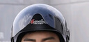 Andes HELMET3c认证电动摩托车头盔男四季女士夏季头盔安全帽四季通用夏天半盔 米白黑茶短【升级3C款】 均码 实拍图