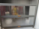 摩基厨房置物架落地置物柜收纳用具餐边橱柜微波炉多功能储物碗柜子 五层长100宽35高144【高级灰】 实拍图