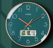 Timess 挂钟电波钟客厅万年历2025新款钟表日历时钟自动对时挂墙表35cm 实拍图