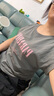 德玛纳【少女粉减龄短袖】夏款圆领连肩袖印花压褶显腰身T恤女 实拍图