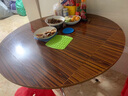 雷鑫智圆桌折叠桌餐桌家用饭桌方圆两用非实木简易吃饭桌子10人大圆桌 0.96米（烤漆腿） 实拍图