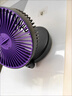 小米锅巴壁挂风扇厨房风扇静音可壁挂折叠大风宿舍办公室桌面小风扇厕所厨房免打孔挂墙电风扇 紫色 [旗舰版]5档强冷风丨秒降温丨充插两用 实拍图