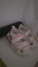 B.Duck小黄鸭童鞋女童凉鞋夏季发光炫彩亮灯鞋宝宝包头沙滩鞋5017粉色27 实拍图