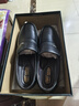 蜻蜓牌【100%全牛皮】男士皮鞋商务休闲真皮防滑软底软面中老年爸爸鞋真皮透气套脚舒适耐磨真皮百搭鞋子 棕色 43 实拍图