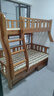 临稚胡桃木 儿童上下床实木高低床双层床上下铺床两层木床子母床 爬梯款 上铺宽1.0米下铺宽1.2米 实拍图