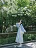 棉致法式蓝色甜美碎花吊带连衣裙女夏季2025新款收腰显瘦高级感长裙 2382蓝色【高品质35.5】 L 100-115斤 实拍图
