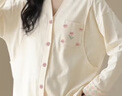月子服纯棉睡衣孕妇装开衫猫咪春夏季产后哺乳期家居服可外穿套装 Z87006 M 实拍图
