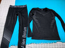 艾伦伯顿（Alen Botun）健身服男套装高弹压缩秋季保暖内衣速干衣冬天运动紧身训练跑步服 科幻两件套【升级二代保暖绒】 L (130-145)斤 实拍图